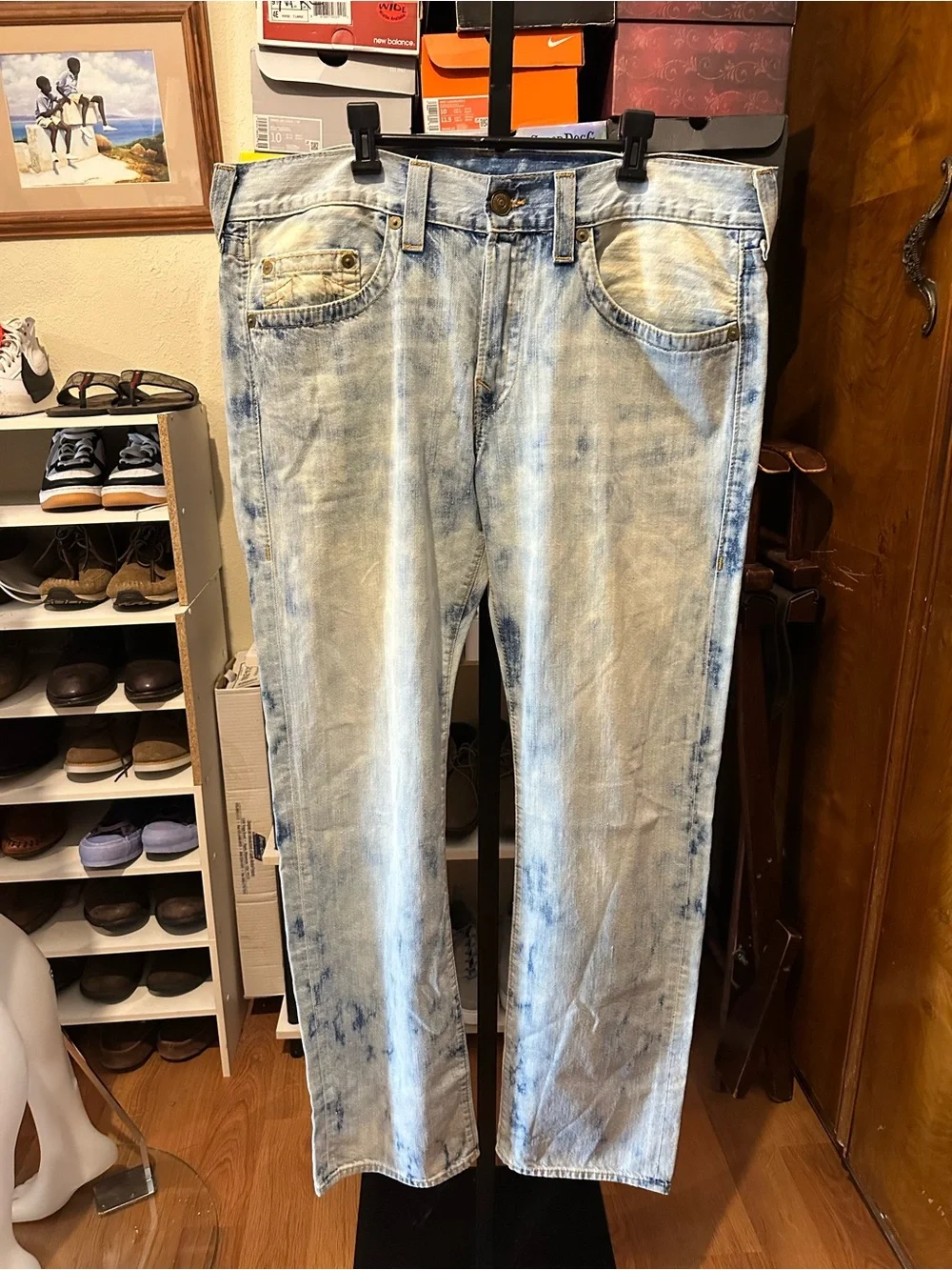 True Religion Acid Wash Jeans